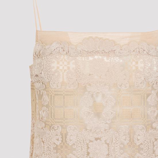 26SS 에르마노 설비노 숏 원피스 D482Q725UEO B4884 BEIGE - ERMANNO SCERVINO