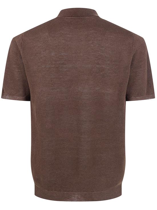 26SS 누어 폴로 티셔츠 261MYA20124 08 DARK BROWN - NUUR