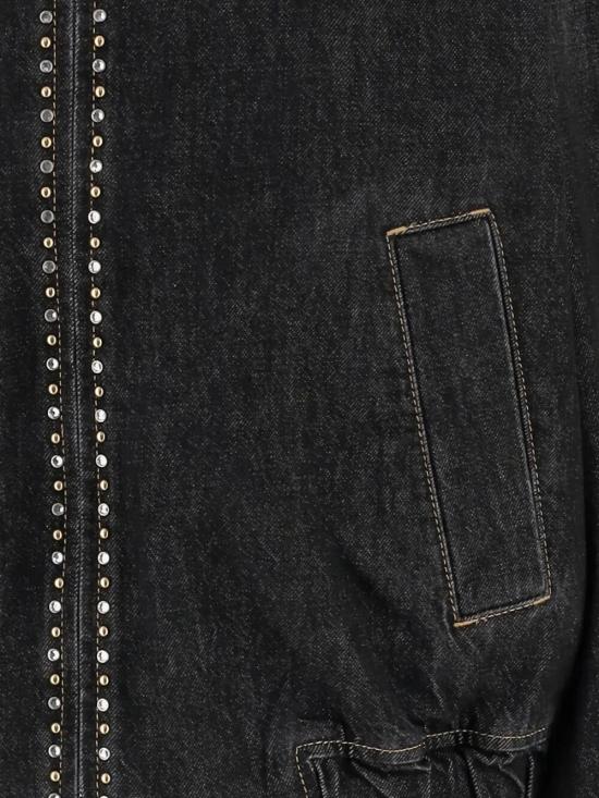 26SS 베르사체 데님 자켓 1023067 1A16477 1D040 BLACK - VERSACE