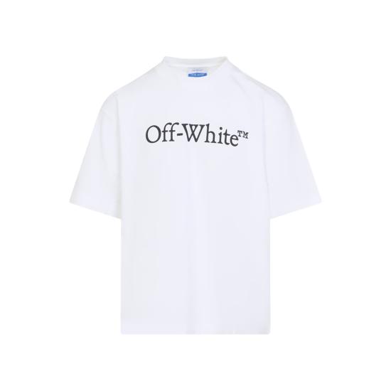 26SS 오프화이트 반팔 티셔츠 OMAA120C99JER0080110 WHITE BLACK - OFF WHITE