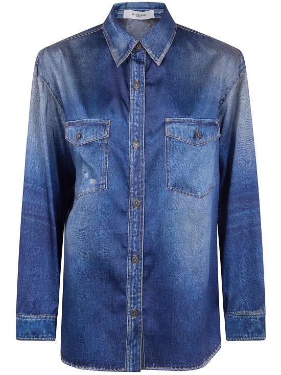 26SS 골든구스 셔츠 GWP02525 P002406 50100 50100 BLUE - GOLDEN GOOSE