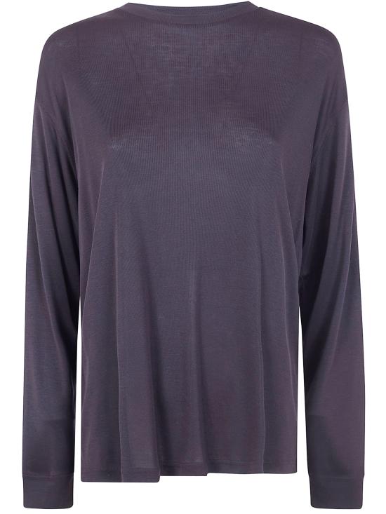 26SS 스튜디오 니콜슨 긴팔 티셔츠 SIMMONS SNW 1388 BLACK GRAPE - STUDIO NICHOLSON