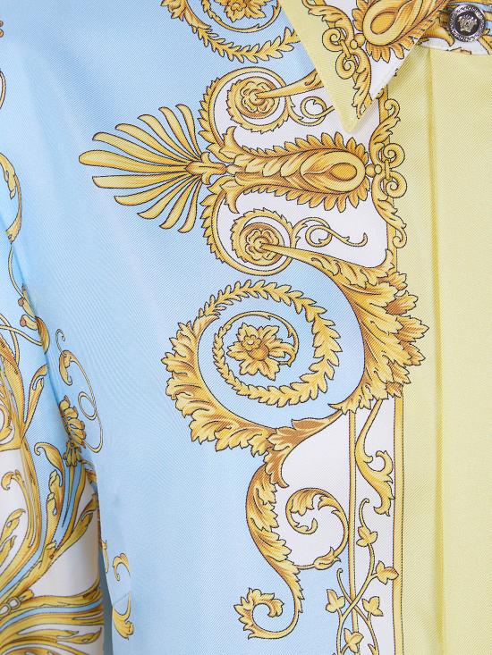 26SS 베르사체 셔츠 1001360 1A17165 5Y580 PALE YELLOW PASTEL BLUE - VERSACE