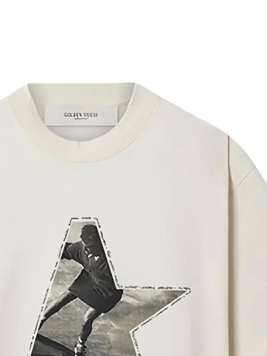26SS 골든구스 반팔 티셔츠 GWP01874 P002372 11560 11560 HERITAGE WHITE - GOLDEN GOOSE