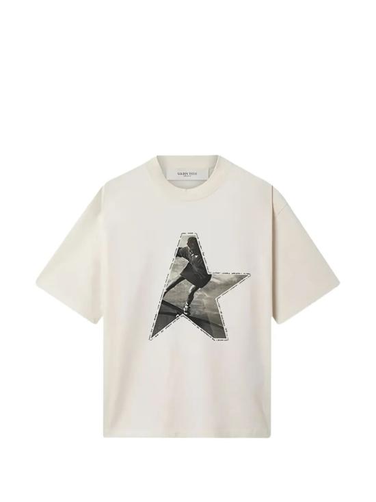 26SS 골든구스 반팔 티셔츠 GWP01874 P002372 11560 11560 HERITAGE WHITE