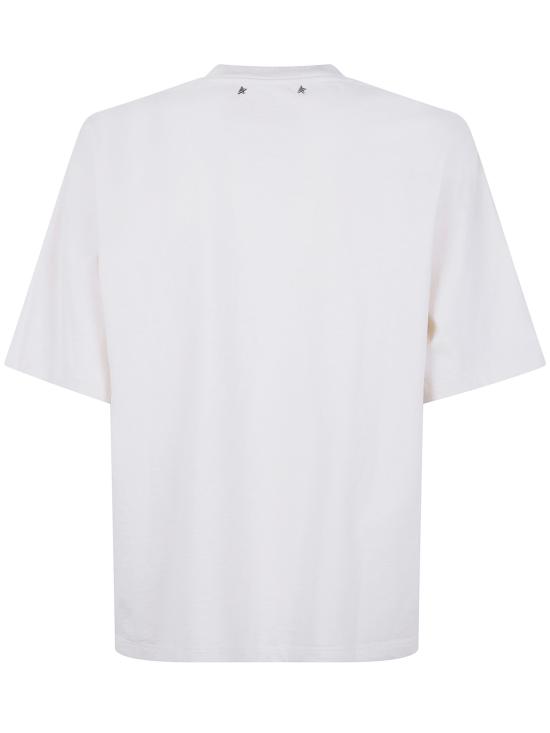 26SS 골든구스 반팔 티셔츠 GWP01874 P002372 11560 11560 HERITAGE WHITE - GOLDEN GOOSE