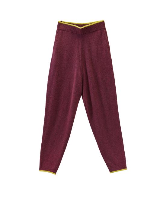 25FW 써네이 스트레이트 팬츠 RTWXKNW023 burnt aubergine 7774 BORDEAUX