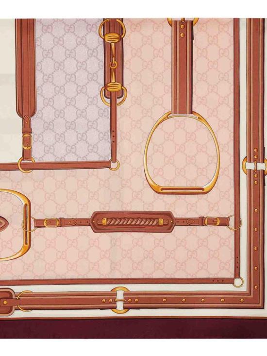 26SS 구찌 프린티드 실크 까레 8136253G0016372 Nude Neutrals - GUCCI