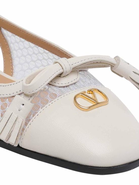 26SS 발렌티노 가라바니 플랫 슈즈 S0MH0PDYC2U White - VALENTINO GARAVANI
