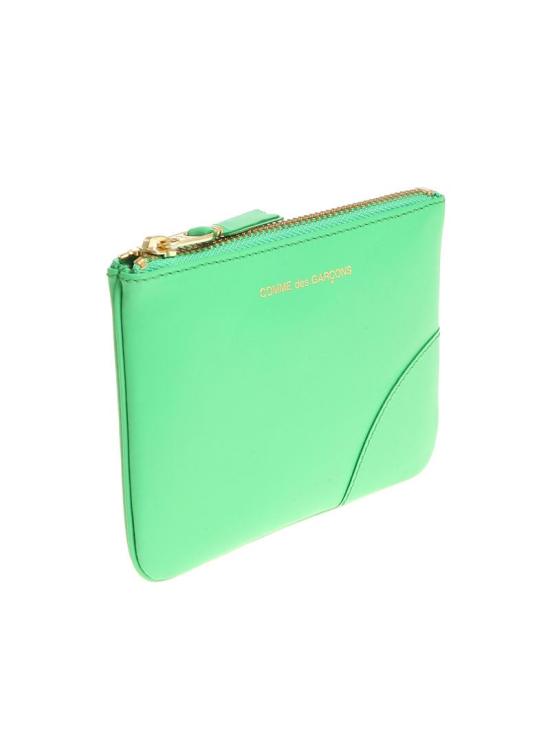 26SS 꼼데가르송 클래식 레더 라인 파우치 SA8100 green VERDE - COMME DES GARCONS
