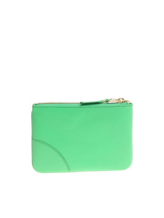 26SS 꼼데가르송 클래식 레더 라인 파우치 SA8100 green VERDE - COMME DES GARCONS
