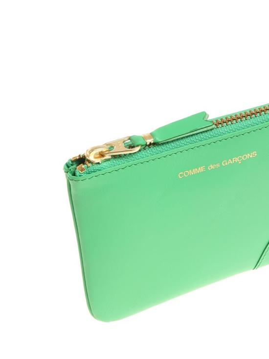 26SS 꼼데가르송 클래식 레더 라인 파우치 SA8100 green VERDE - COMME DES GARCONS