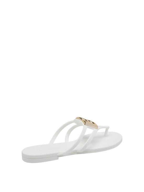 26SS 돌체앤가바나 러버 비치웨어 슬라이드 CW2418AY81780001 White - DOLCE & GABBANA