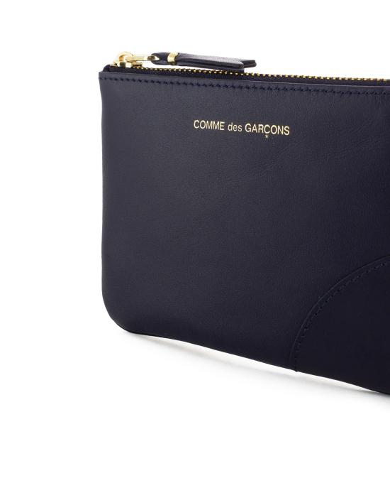 26SS 꼼데가르송 클래식 레더 라인 파우치 SA8100 blu BLU NAVY - COMME DES GARCONS