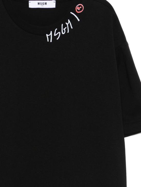 26SS [키즈] 엠에스지엠 티셔츠 S6MSJBTH240 110 Black - MSGM