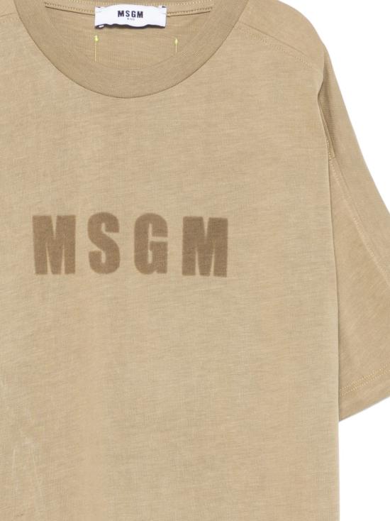 26SS [키즈] 엠에스지엠 티셔츠 S6MSJUTH151 094 Beige - MSGM