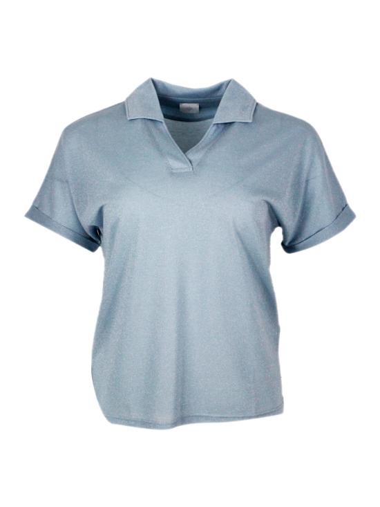 26SS 일레븐티 폴로 티셔츠 M80TSHM18TES0M256 130 Nuvola celeste