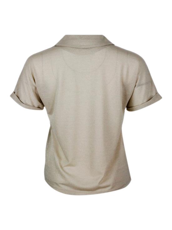 26SS 일레븐티 폴로 티셔츠 M80TSHM18TES0M256 02 Sand - ELEVENTY