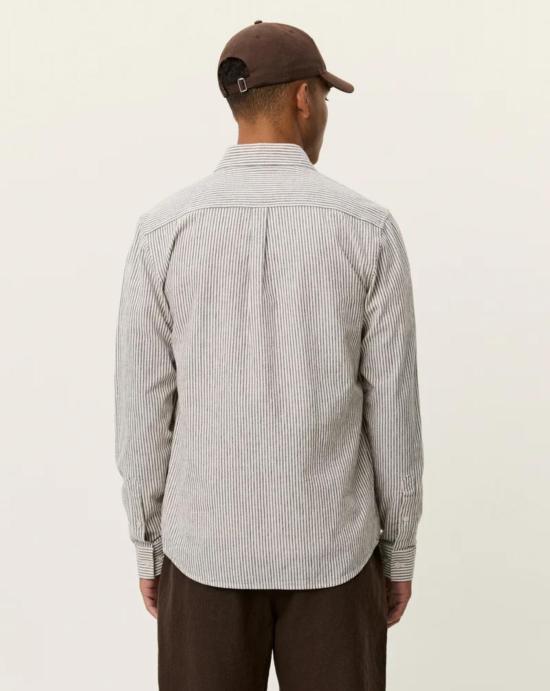 26SS 레듀 긴팔 셔츠 1001330 826TEAK BROWN White - LES DEUX