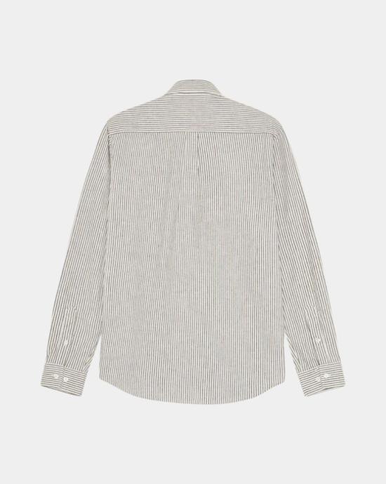 26SS 레듀 긴팔 셔츠 1001330 826TEAK BROWN White - LES DEUX