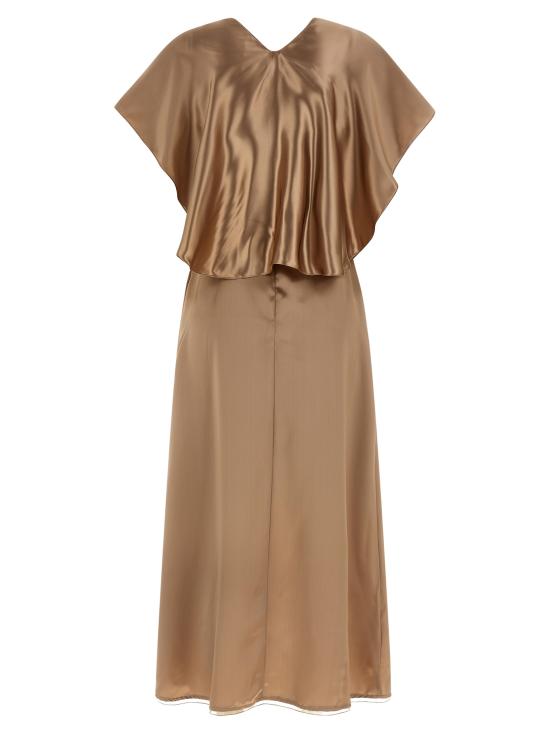 26SS 파비아나 필리피 미디 원피스 ABD266F174L9090157 Beige - FABIANA FILIPPI