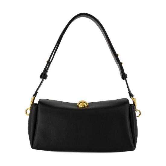 26SS 아미 옐로우 카우 레더 카루젤 백 ULL027 AL0103 001 black - AMI