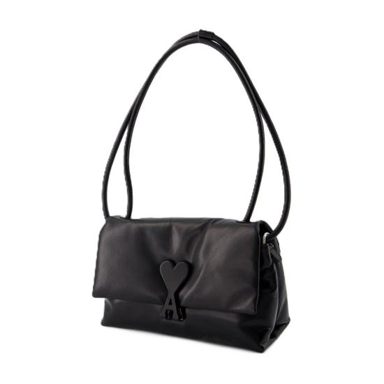 26SS 아미 카우하이드 레더 부레즈부 ULL163 AL0052 001 black - AMI