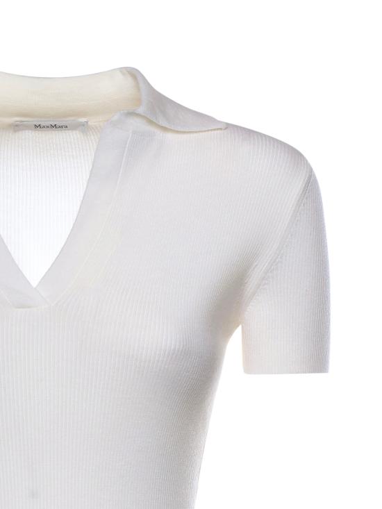 26SS 막스마라 폴로 티셔츠 2611361171600 001 White - MAX MARA