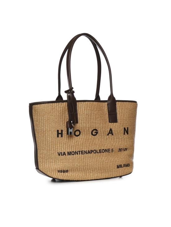 26SS 호간 토트백 KBW01TA3200UYI 7E06 Brown ivory - HOGAN