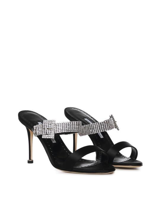 26SS 마놀로 블라닉 뮬/슬리퍼 1263118 0015 BLACK - MANOLO BLAHNIK