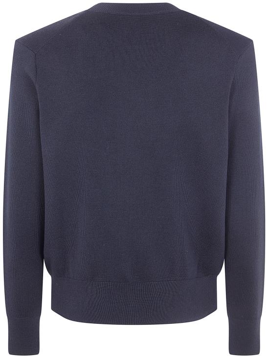 26SS 아미 ADC 크루넥 스웨터 HKS826 001 009 BLACK RED - AMI