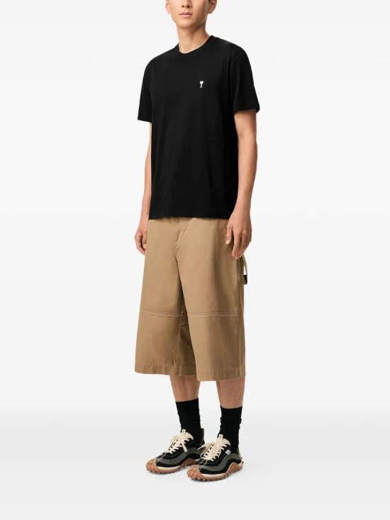 26SS 아미 반팔 티셔츠 HTS346 724 045 BLACK WHITE CREAM - AMI