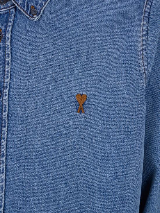 26SS 아미 데님 셔츠 USH786 DE0056 480 USED BLUE - AMI