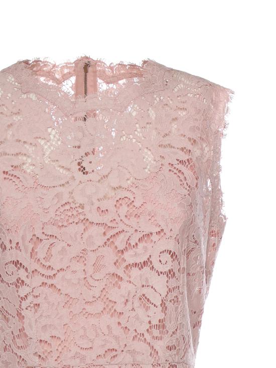 26SS 돌체앤가바나 미디 원피스 F6H0ZT HLMTBF1246 Pink - DOLCE & GABBANA