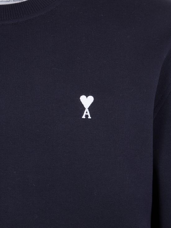 26SS 아미 ADC 크루넥 스웨트 셔츠 HSW763 730 045 BLACK WHITE CREAM - AMI