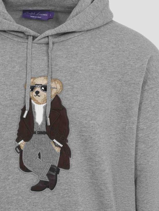 26SS 랄프 로렌 후드 티셔츠 790P08129001 Light Grey - RALPH LAUREN