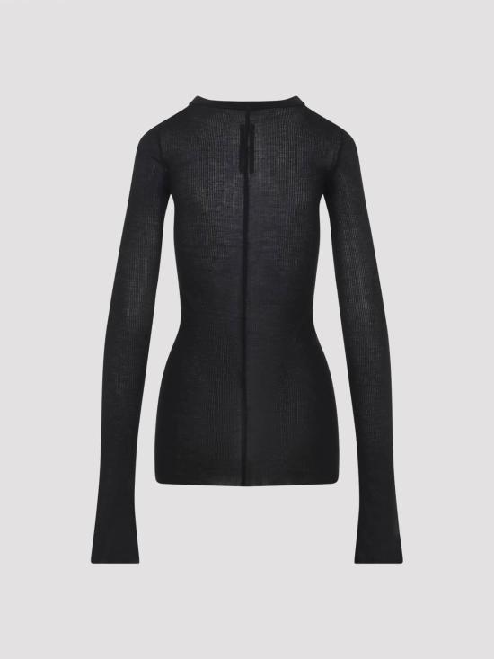 26SS 릭 오웬스 긴팔 티셔츠 RP01F6202RC09 Black - RICK OWENS