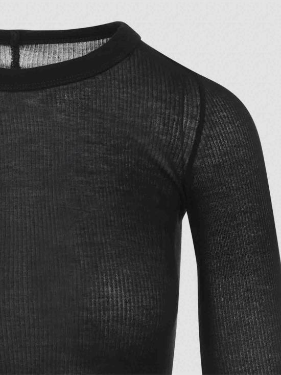 26SS 릭 오웬스 긴팔 티셔츠 RP01F6202RC09 Black - RICK OWENS