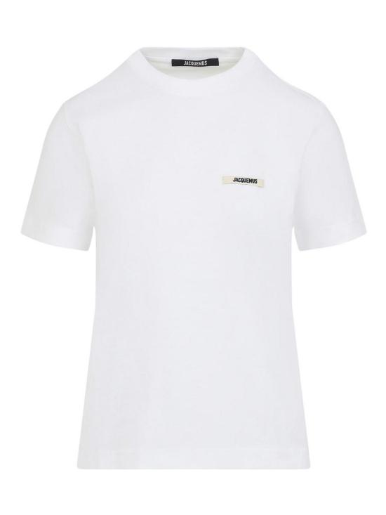 26SS 자크뮈스 그로그랭 로고 솟슬리브 티셔츠 TSW00550AJ00029100 White