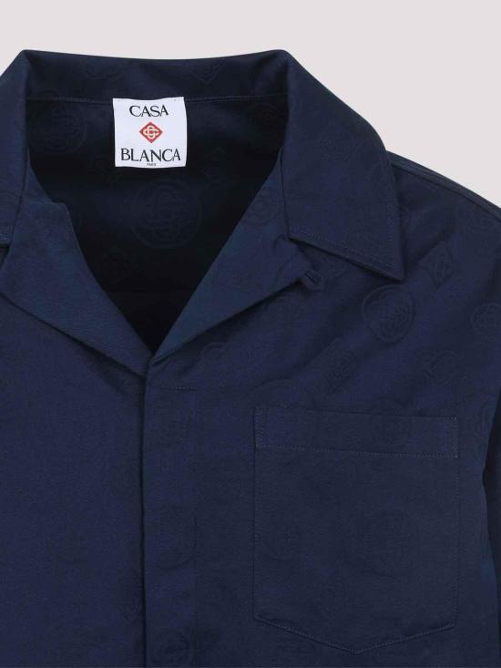 26SS 카사블랑카 긴팔 셔츠 MSP26SH22901 Blue - CASABLANCA