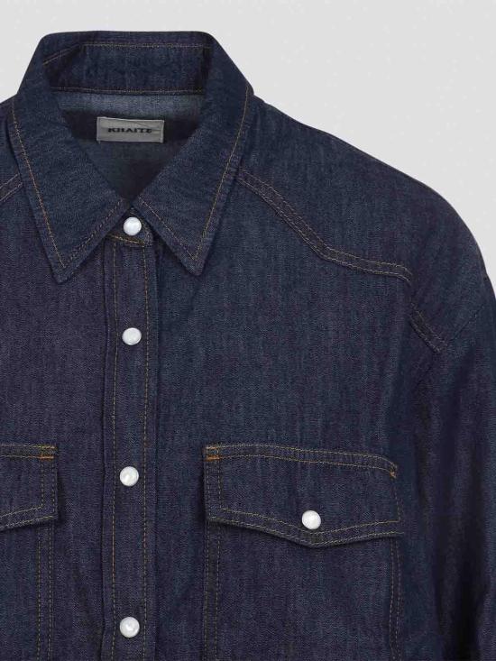 26SS 케이트 셔츠 1184923040W923040 Blue - KHAITE