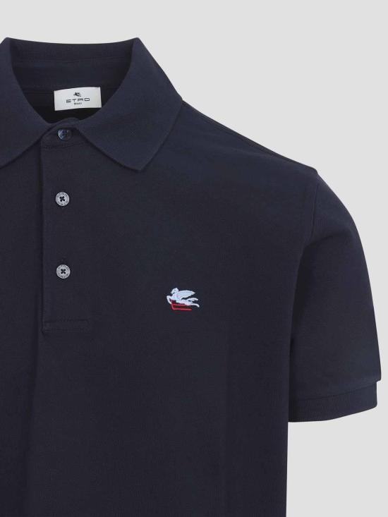 26SS 에트로 폴로 티셔츠 MRMD0005AU135B0065 Blue - ETRO