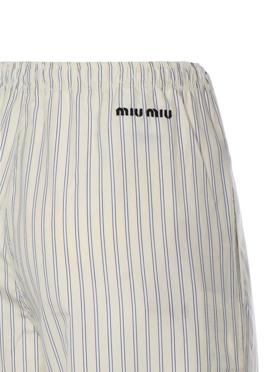 26SS 미우미우 스트레이트 팬츠 MP1829 180UF0061 White - MIU MIU