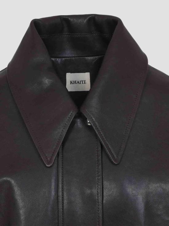 26SS 케이트 가죽 자켓 6166729L729950 Dark Brown - KHAITE