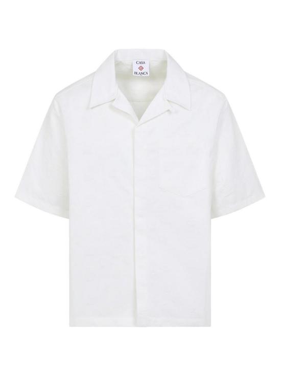 26SS 카사블랑카 반팔 셔츠 MSP26SH22801 White