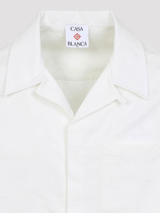 26SS 카사블랑카 반팔 셔츠 MSP26SH22801 White - CASABLANCA