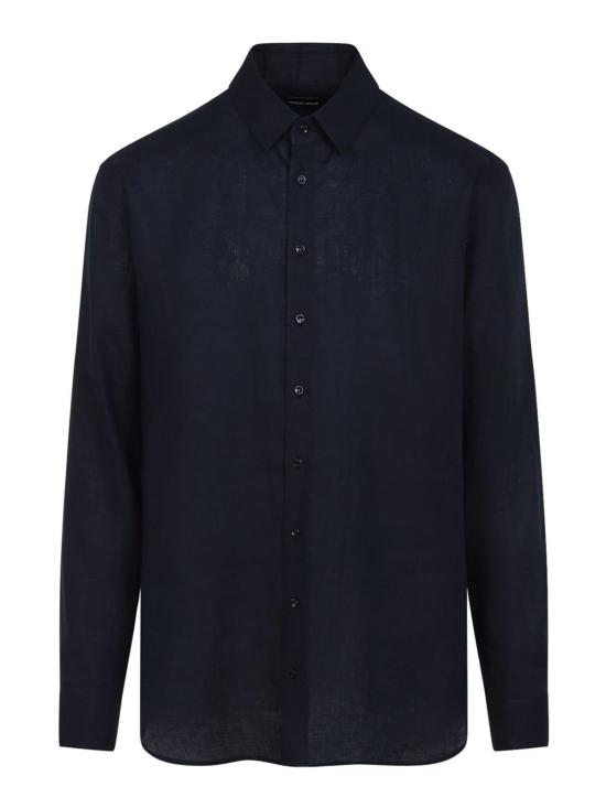 26SS 조르지오 아르마니 레규러 핏 린넨 셔츠 8WGCCZ98TZC62UBWF