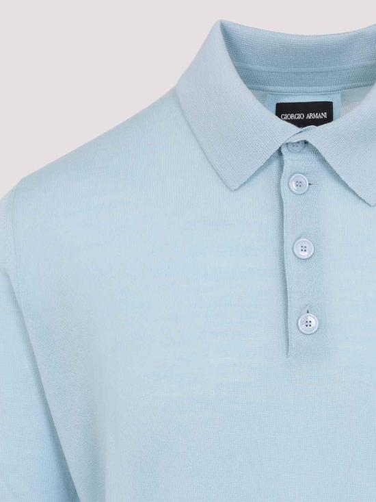 26SS 조르지오 아르마니 스웨터 8NSF03SM99ZU9192 Light Blue - GIORGIO ARMANI