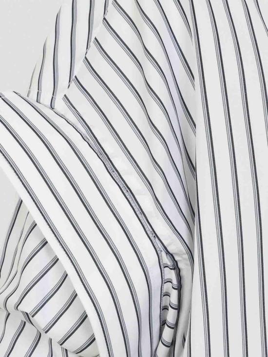 26SS 발렌시아가 턱드 슬리브 셔츠 857833TTM339086 Blue - BALENCIAGA