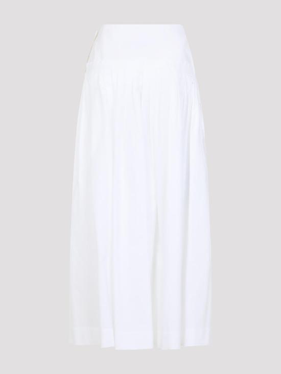 26SS 랑방 미디 스커트 RWST01026166P2600 White - LANVIN